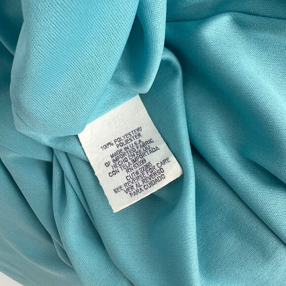 Y2k Vintage JUMP Ombré Blue Satin Slip Maxi Dress Size Medium - Picture 8 of 9